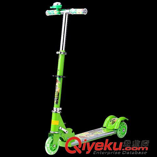 輪滑溜冰館 SIRDAR/薩達兒童滑板車寶寶三輪閃光滑滑車小孩折疊踏板滑輪車SD原始圖片3