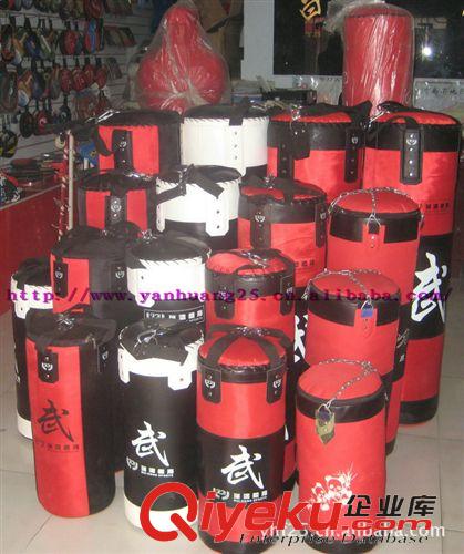【定制貼牌-加印LOGO】 現貨/可定制沙袋 80#【優質布沙袋】 健身 武術必備 經典款 黑+紅