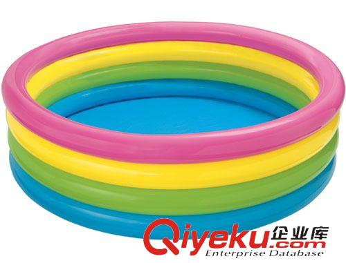 水上游藝設施 充氣水晶底水池 支架pvc戲水池 充氣pvc底加厚水池原始圖片2