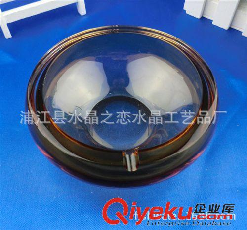 煙灰缸按價格分類 五星級酒店客房用品 大號7732雙色水晶煙灰盅 水晶客房擺件原始圖片3