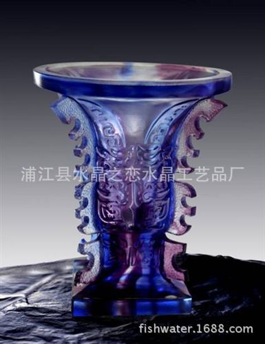 水晶鼎 琉璃鼎 廠家直銷(xiāo)gd盛龍琉璃寶鼎  琉璃鼎  水晶鼎等水晶琉璃禮品原始圖片3