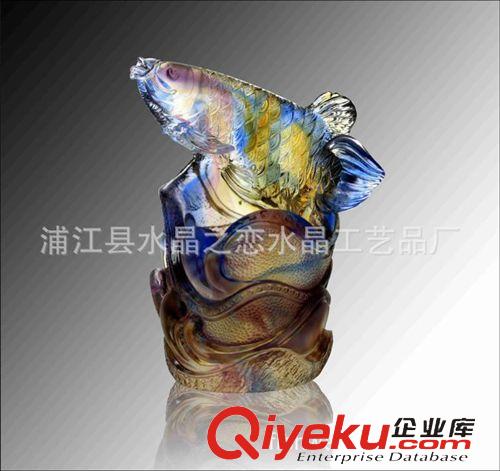 水晶筆筒 魚(yú)躍筆筒  四吉筆筒 琉璃筆筒 水晶琉璃筆筒