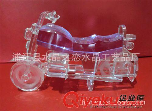 交通工具模型 廠家直銷中號(hào)紫色水晶摩托車模型等水晶擺件