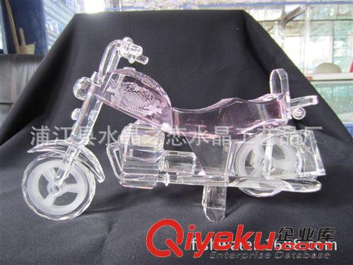 交通工具模型 廠家直銷中號紫色水晶摩托車模型等水晶擺件