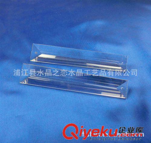 水晶燈飾配件 供應燈飾配件 150#大小頭水晶三角條 不規(guī)則雙孔水晶三角條原始圖片2