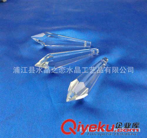 水晶燈飾配件 現貨供應廠家直銷 55mm仿進口水晶鐘南柱 水晶尖珠 水晶燈飾配件原始圖片3