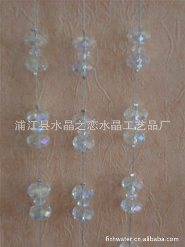 水晶門簾 低價(jià)供應(yīng)彩色簡(jiǎn)單水晶門簾，水晶窗簾 款式，顏色多樣ML0971原始圖片3