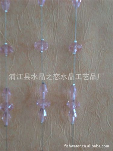 水晶門簾 廠家供應(yīng)簡(jiǎn)單素顏水晶門簾，水晶窗簾 款式，顏色多樣ML0969原始圖片3