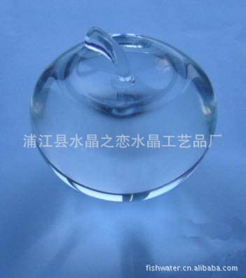 水晶蘋果 供應(yīng)50#粉紅色光蘋果等水晶工藝品，汽車掛件原始圖片2