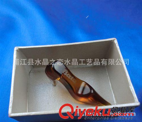 精品擺設(shè) 婦女節(jié){zj0}禮品 精致小號水晶鞋 企事業(yè)單位給女員工的{zj0}禮品