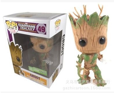 Funko POP系列AND銀河護衛隊 Funko POP夜光限定 銀河護衛隊樹人格魯特Groot 49#玩偶公仔