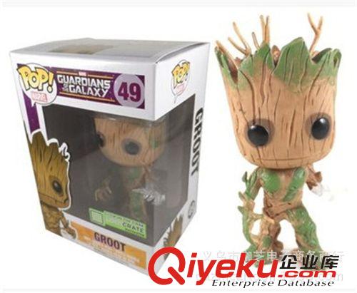 Funko POP系列AND銀河護衛隊 Funko POP夜光限定 銀河護衛隊樹人格魯特Groot 49#玩偶公仔