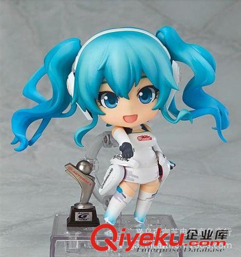 初音未來MIKU 動漫批發(fā)Q版粘土2014初音未來acing miku 414# 賽車初音 換臉公仔