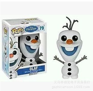 緣分的天空 義烏咖芝動漫手辦 FUNKO POP 迪斯尼 冰雪奇緣 雪寶 雪人娃娃79#