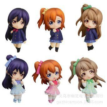 LOVE LIVE 廠家直銷動漫手辦批發(fā) GSC 7款lovelive盒蛋{dy}彈二年級粘土公仔