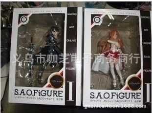 刀劍神域 義烏動漫玩具手辦批發刀劍神域 SAO 桐人闡釋者黑劍 亞絲娜原始圖片3