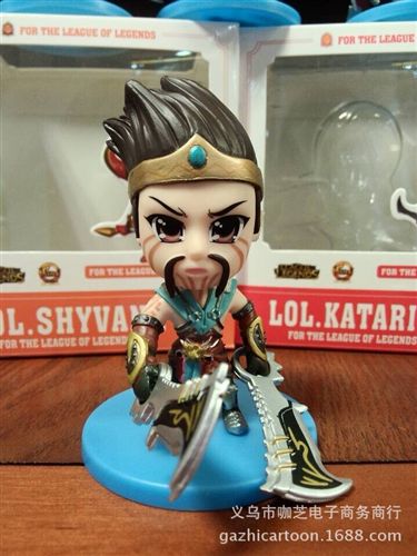 盒蛋公仔擺件系列 咖芝動漫盒蛋公仔批發8代6款英雄聯盟 LOL 動漫游戲周邊批發原始圖片2