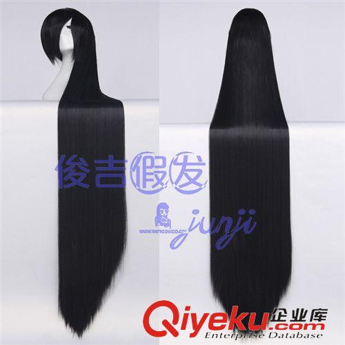 cos假發(fā)顏色分類 俊吉假發(fā) cosplay假發(fā)  150cm黑色直發(fā)|古裝舞臺影視假發(fā)廠家直銷
