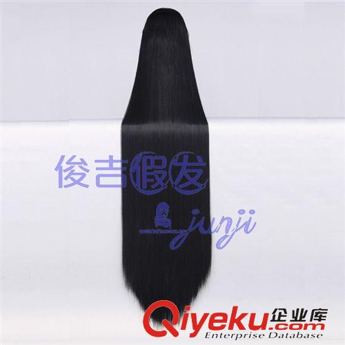 cos假發(fā)顏色分類 俊吉假發(fā) cosplay假發(fā)  150cm黑色直發(fā)|古裝舞臺影視假發(fā)廠家直銷