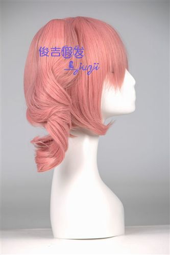 cos假發(fā)動(dòng)漫角色分類(lèi) 俊吉假發(fā) 妖狐X仆SS髏髏宮歌留多煙粉色cosplay假發(fā)