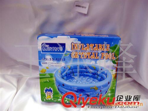 充氣游泳池 120cm充氣游泳池  水上用品  1米2水晶底充氣水池 兒童充氣水池