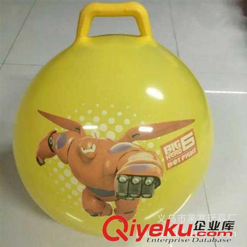 搪膠玩具 廠家直銷超能陸戰隊羊角球 大白公仔充氣玩具 兒童{za} dz2226原始圖片2