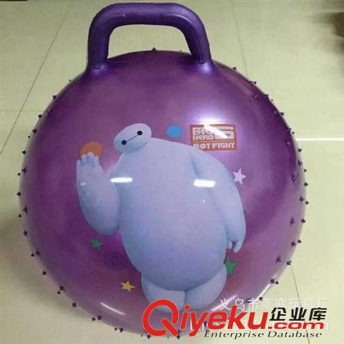 搪膠玩具 廠家直銷超能陸戰隊羊角球 大白公仔充氣玩具 兒童{za} dz2226原始圖片3