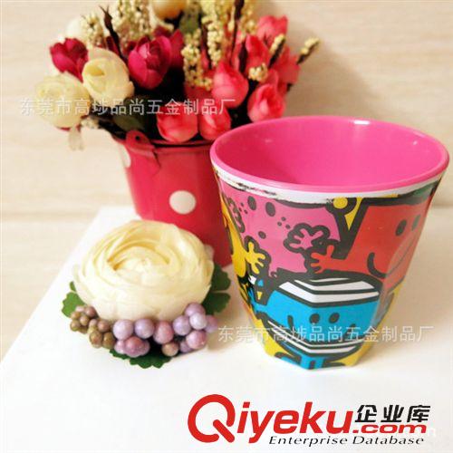 訂貨區 哈哈笑臉密集版 兒童節日促銷九角內彩杯 防摔仿瓷原始圖片3
