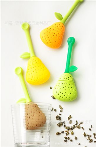 硅膠禮品 草莓拼接軟硅膠攪拌棒隔渣器，茶葉過濾器，可來圖訂做原始圖片3