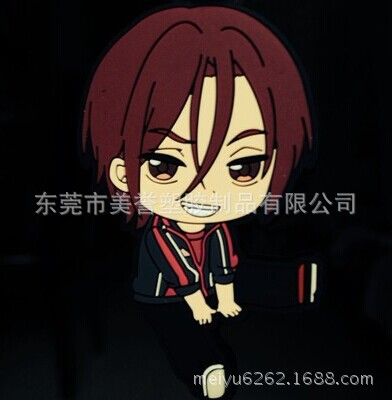 鑰匙扣 【現(xiàn)貨】free!男子游泳部 羅森限定 座敷娘橡膠掛件 多款混批發(fā)原始圖片3
