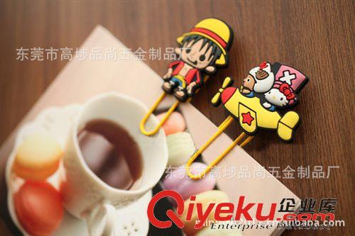 書(shū)簽 soft pvc bookmark，bookmark paper clip，one piece kitty原始圖片3