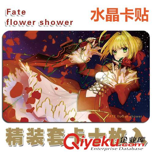 F-fate stay night 漫导士 fate flower shower水晶卡贴精装套卡十张批发 动漫周边