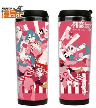 H-火影忍者 漫導(dǎo)士 初音ミク初音未來 MIKU水杯 保溫杯便攜式杯子 動漫周邊