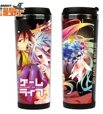 Y-游戲人生 漫導士 游戲人生no game no life 水杯 不銹鋼便攜杯子 動漫周邊