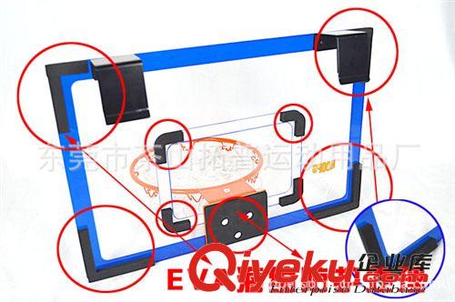 有現貨產品 定制 兒童掛式籃球板 gd掛門式兒童籃球架 實心鐵圈 PC透明籃板原始圖片2