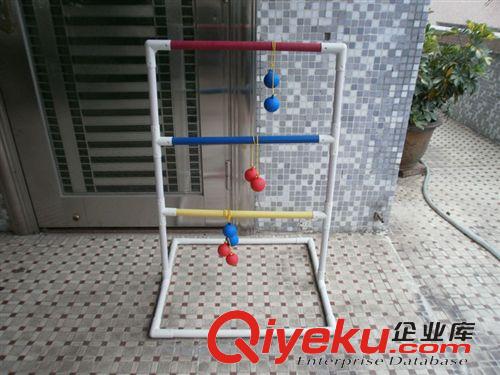其他戶外休閑 國外熱銷  塑膠拋球組 階梯高爾夫投擲游戲 馬術(shù)架Ladderball原始圖片3