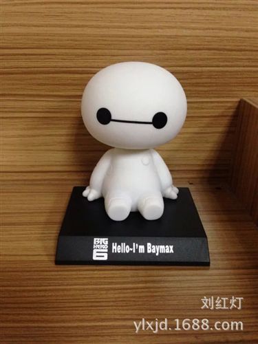 2015年4月份新產品 超能陸戰隊 機器人白胖子 汽車飾品 big hero 6 大白車載搖頭公仔