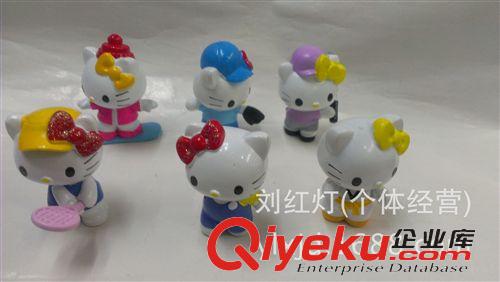 2014年1月份新产品 供应批发动漫 手办公仔 Hello kitty KT猫 5代6款KT猫公仔