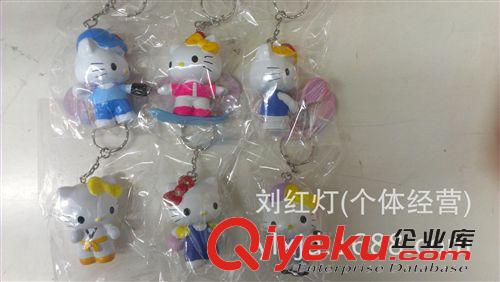 2014年1月份新产品 供应批发动漫 手办 钥匙扣 KT Hello kitty 5代6款KT扣