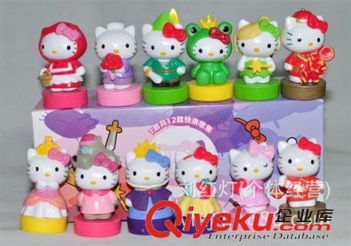 2013年10月份新產(chǎn)品 供應(yīng)批發(fā)動漫  Hello kitty KT貓 12款甜蜜夢景KT貓印章公仔