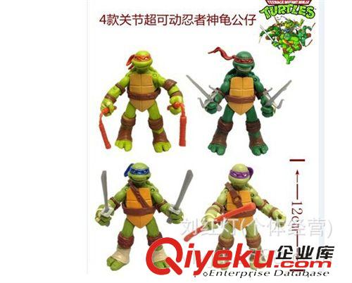 忍者神龜 TMNT2012版可動人偶玩偶 模型手辦 動漫公仔 4款忍者神龜