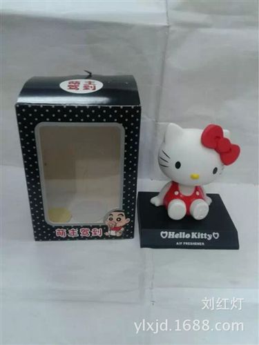 搖頭公仔 批發手辦玩具 Hello kitty KT貓搖頭公仔 辦公汽車擺件