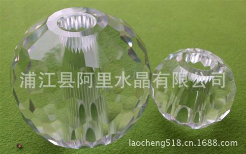 水晶球氣泡球系列 廠家051供應80mm蜂窩切面水晶球水晶打孔球孔徑可以按客戶要求