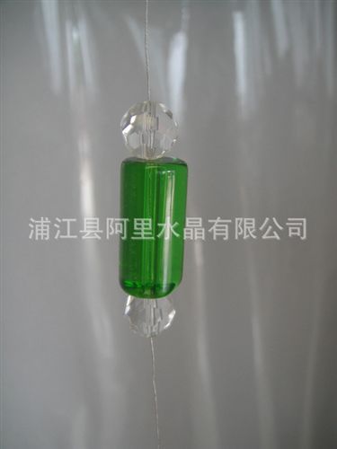 水晶玻璃珠系列 廠家直銷晶韻玻璃珠圓柱珠新款