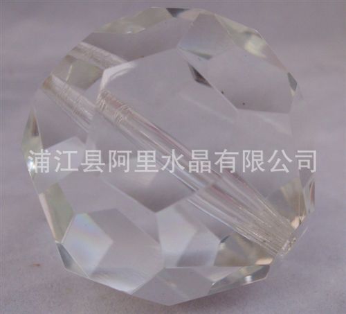 水晶玻璃珠系列 廠家直銷(xiāo)晶韻水晶飾品32面玻璃球菠蘿珠