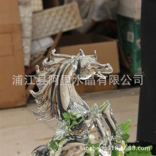 水晶工藝品系列 水晶馬 水晶動物批發定制 水晶工藝品擺件