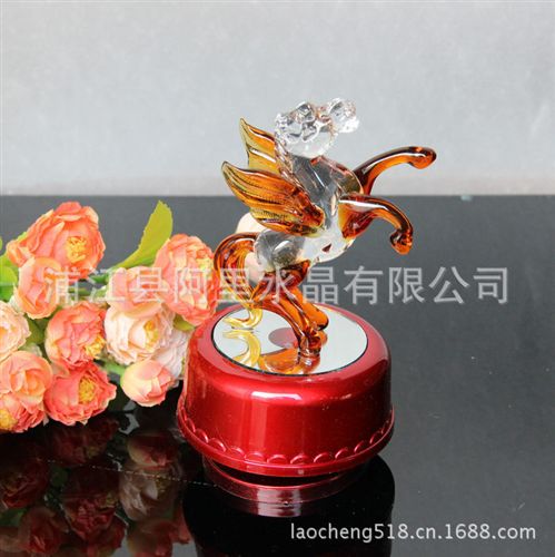 水晶內(nèi)雕 水晶十二生肖動(dòng)物-馬 可批發(fā)定制 節(jié)日禮品原始圖片2