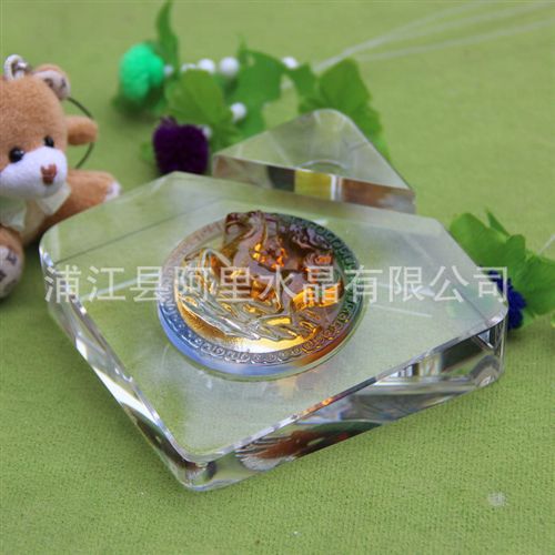 水晶辦公禮品系列 供應精品制造水晶琉璃名片座水晶鐘表名片座辦公擺件