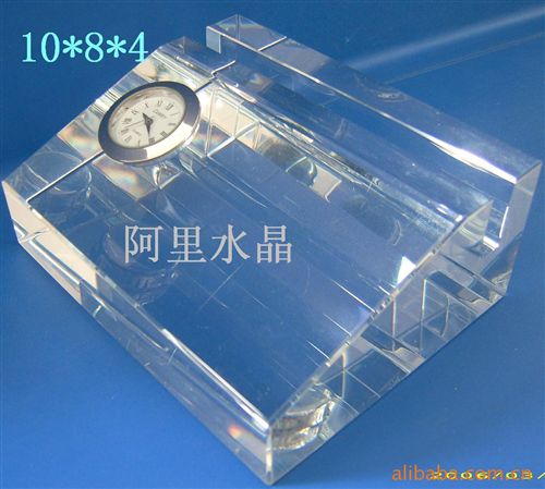 水晶辦公禮品系列 浦江廠家供應(yīng)2014新款水晶名片座琉璃名片座名片夾新款原始圖片2