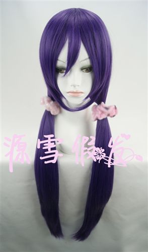 H-N 零售混批 源雪動(dòng)漫Love Live! 東條希 100cm紫色收臉Cos假發(fā) 現(xiàn)貨